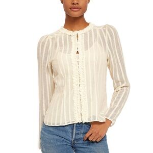 NWT! Joie Jayden Cream Women's Top, Size 0